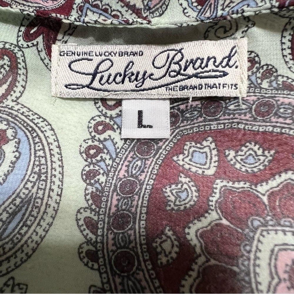 Lucky Brand (EUC) Women’s Long Sleeve Top Size Large - Picture 2 of 8